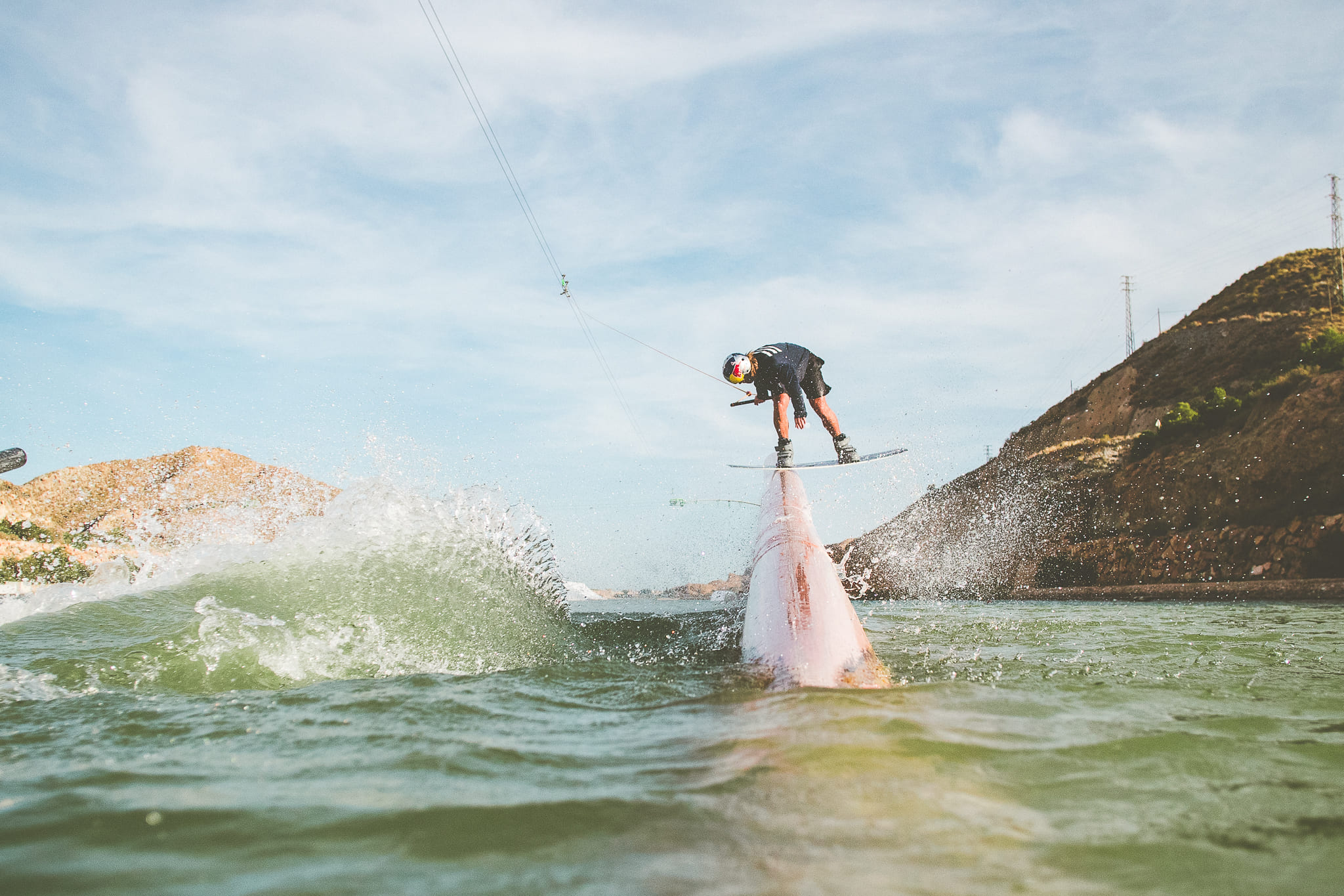 Práctica de wakeboard